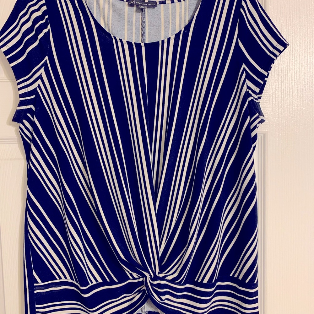 Rayon, short sleeve blouse, gathered bottom